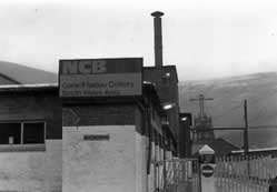Garw Colliery (used to be known as the Ocean Colliery) after its closure in 1985. It was eventually dismantled by the same firm who demolished the Ffaldau Colliery.