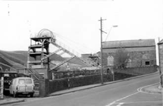 Ffaldau Colliery in 1986 after closure.
